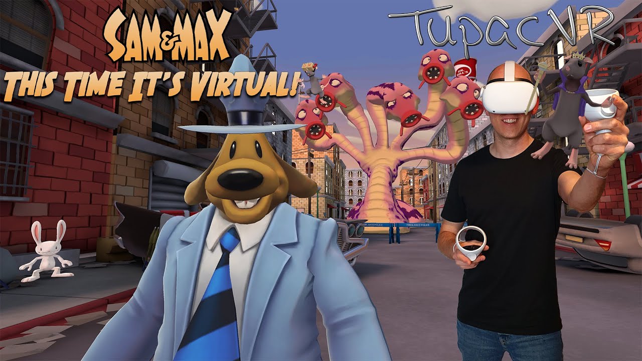 TupacVR - Sam & Max: This Time It's Virtual! - Quest 2 Gameplay - Ersteindruck - First Impression - Deutsch