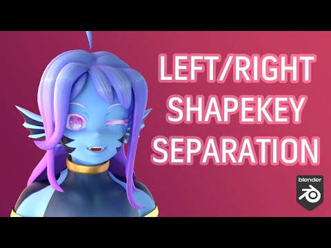 How to Separate Shapekeys in Left/Right | Blender Tutorial