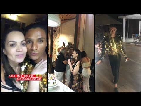 Ney lima no aniversário de Solange Almeida