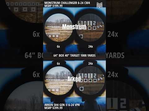 1000 Yard Scope Showdown - Arken SH4 GEN II vs Monstrum Challenger 6-24x