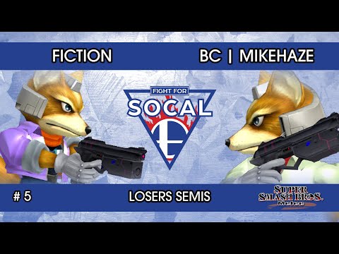 Fight For SoCal 5 - Fiction (Fox) VS beastcoast | MikeHaze (Fox) - SSBM - Losers Semis
