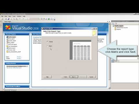 Reporting Services Tutorial, SSRS Introduction - Chart and Matrix(Lesson 4)