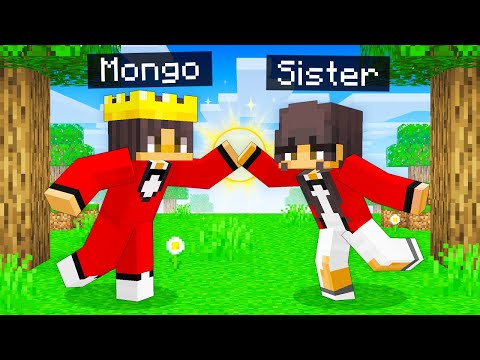 Playing Minecraft with my TWIN SISTER!
