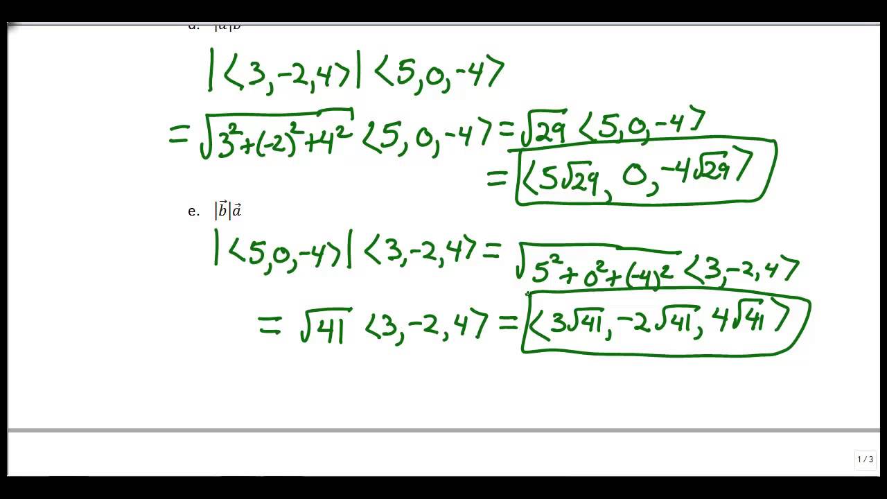 11.2VectorsWorksheet