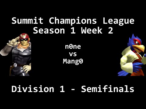 SCL1.2 - n0ne (Captain Falcon) vs Mang0 (Falco) - Division 1 - Semifinals