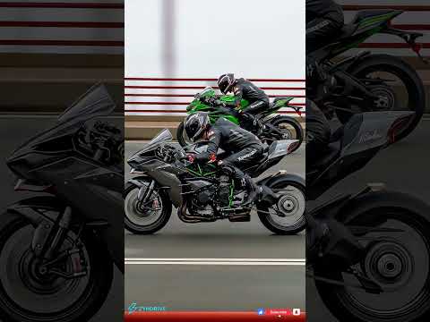 Kawasaki ZX-10R vs H2R Racing Across San Francisco Bridge! 🔥🏍️ | Live Action AI Moto Showdown