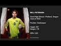 Will Peterson - 2024 GK - Fall 2021 + Winter 2022 highlights