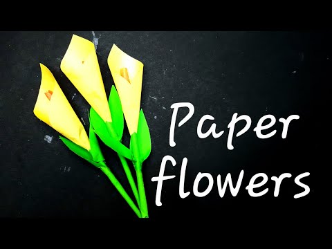 Easy paper flowers | Diy paper flowers | Diy | Origami flower | Paper crafts | Shruti'z