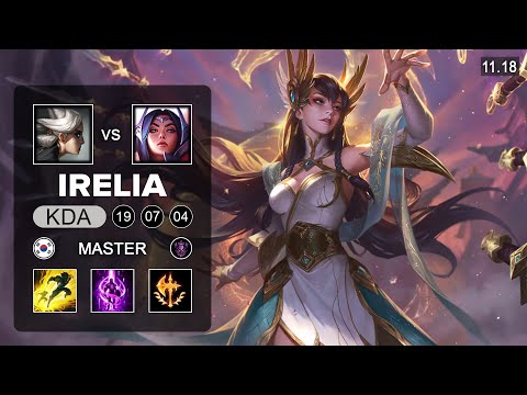 Irelia Top vs Camille - KR Master - Season 11 Patch 11.18