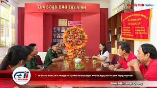 Sư đoàn 5 thăm, chúc mừng Báo Tây Ninh nhân kỷ niệm 100 năm Ngày Báo chí cách mạng Việt Nam