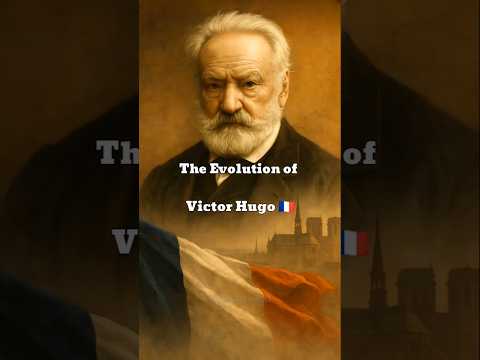 L'évolution de Victor Hugo 🇫🇷 The Evolution of Victor Hugo  #VictorHugo #french #ytShorts #france