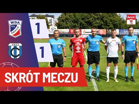 Skrót meczu Betclic 3. Ligi grupy II: Wda Świecie - Cartusia Kartuzy (1:1)