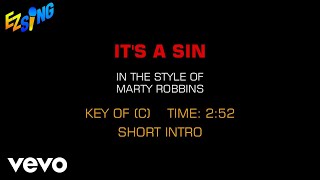 Marty Robbins - It's A Sin (Karaoke EZ Sing)