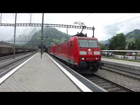 *► Güterverkehr in Frutigen [13.06.12] (Swiss Train Spotting)