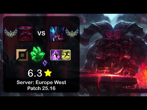 Ornn Top vs Rek'Sai - EUW Challenger - Patch 25.16