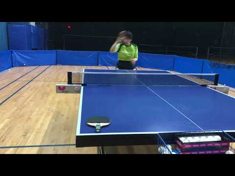 Huijing Wang, Drill: Backhand, Middle, Forehand, Middle
