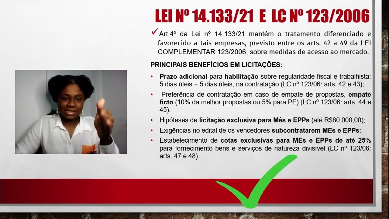 Dica 47.  Microempresa (ME) e empresa de pequeno porte (EPP) na Lei nº 14.133/21: veja as mudanças.
