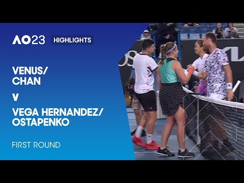 Venus/Chan v Vega Hernandez/Ostapenko Highlights | Australian Open 2023 First Round