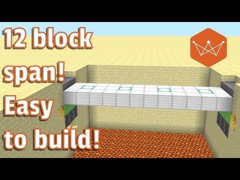MrBlockHead - Minecraft Tutorial: How to build a working drawbridge 3x12 (PS 3/4 and Java Only)