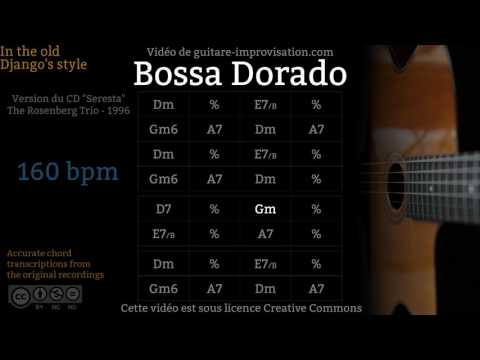 Bossa Dorado - Gypsy jazz Backing track / Jazz manouche