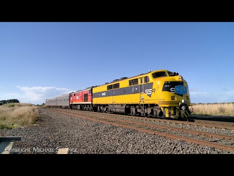 MK82: SSR GM10 & ChumRail 42103 With ARTC AK Track Test Carriages (8/6/2023) - PoathTV Trains