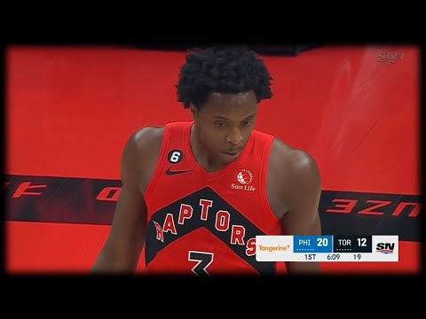 OG Anunoby with the Huge SWAT! - Raptors vs 76ers