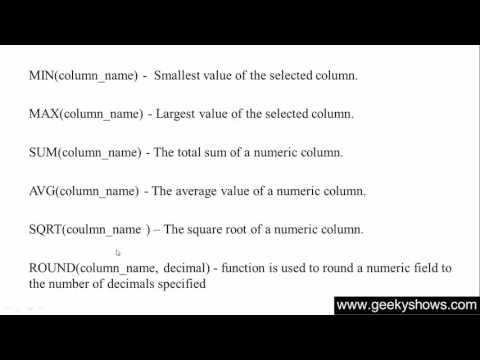 1 Introduction to SQL Hindi