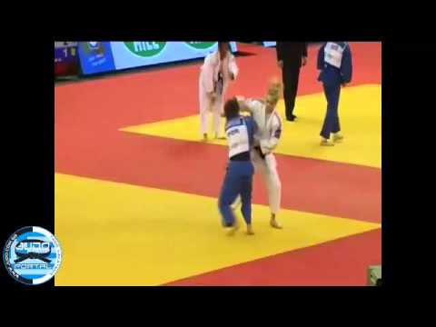 European Judo Championships Budapest 2013 Semifinal  -57kg PAVIA (FRA) - MONTEIRO Telma (POR)