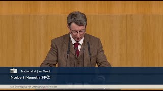 Norbert Nemeth - Livestream im Untersuchungsausschuss - 20.11.2025