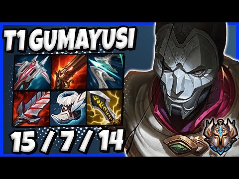 T1 Gumayusi Jhin vs Jinx [ ADC ] Ranked Challenger Korea Patch 11.24 ✅
