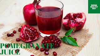 How to make  pomegranate juice with a blender