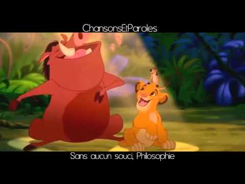 Le Roi Lion " Hakuna Matata " avec paroles