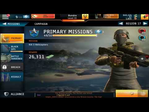 Kill Shot Bravo Region 17 Primary Mission 50 - Kill 3 Helicopters (Slo-Mo Gameplay)