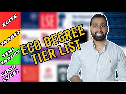 UK Economics Degree Tier List - Investment Banking Target Universities/Best University for Economics