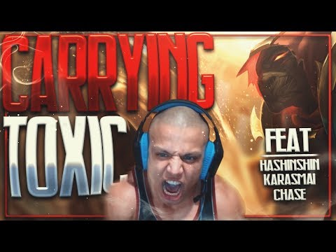 TYLER1 GETS CARRIED BY HIS SUPPORT | DOMINATES CHASE AND HASHINSHIN
