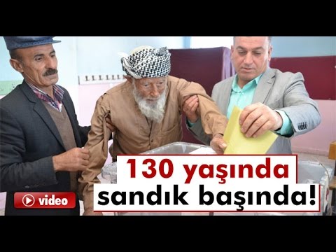 130 Yaşında Oy Kullanan Amca