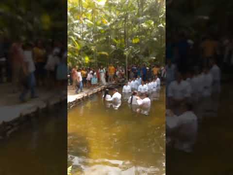 batismo nas águas em Axixá Maranhão
