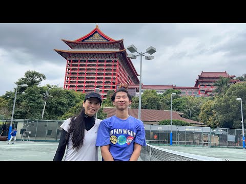 Training with former WTA doubles world No.1 Hsieh su wei. #tennis #fyp