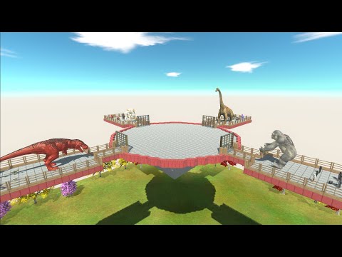 Carnivore Dinosaurs  VS  Mutant Primates  VS  Infernal  VS  Herbivore Dinosaurs BATTLE ROTALE - ARBS