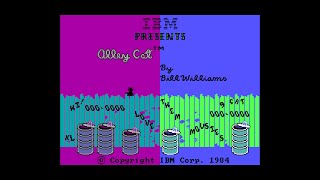 Alley Cat IBM PC & PCjr  Capture with Borders