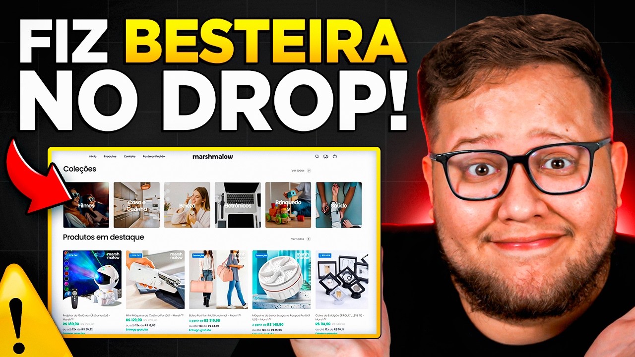 10 ERROS GRAVES QUE FIZ NA MINHA PRIMEIRA LOJA DE DROPSHIPPING