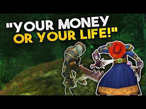 This guy challenged me while on the road *mage vs rogue duel*