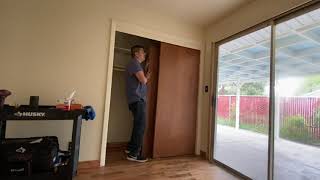 How to remove sliding closet doors