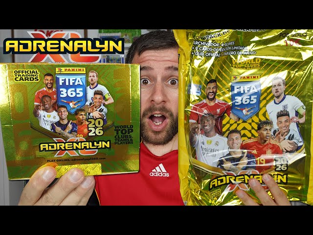 Vídeo relacionado con Panini Megapack de Lanzamiento ADRENALYN XL 2026 FIFA 365, Incluye Archivador, 4 Sobres (3 Cards de Edición Limitada), Guía Oficial, Tablero de Juego, Colección Oficial de Cromos, Cartas Colecciona