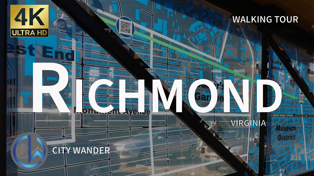Immersive street-level walking tour through Richmond, VA, United States, showcasing authentic urban landscapes, local architecture, and the vibrant atmosphere of the city's neighborhoods