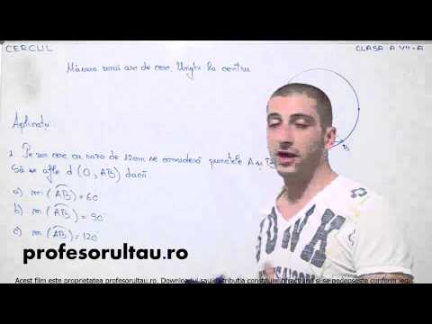12   cls7   Cercul   masura unui arc de cerc unghi la centru   exercitii   partea 1