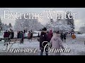 Vancouver White Christmas 2021 4K Strolling The Winter Wonderland Snow Fall