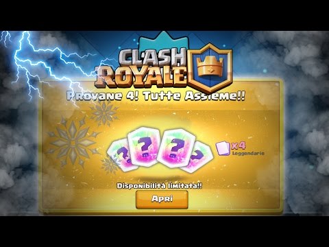 4 LEGGENDARIE ASSIEME,TUTTE IN 1 EPISODIO! CLASH ROYALE ITA