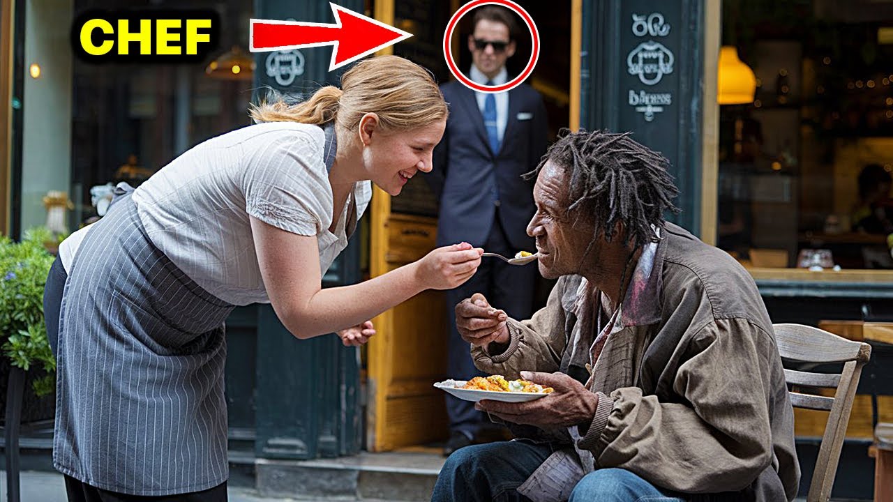 UNE SERVEUSE NOURRIT UN SDF NOIR, SON PATRON LA LICENCIE. 25 MINUTES PLUS TARD, UN HOMME ARRIVE...