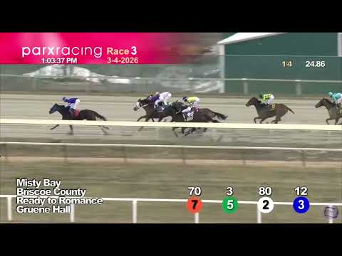 3ra Carrera de Parx Racing | Miercoles 4 de Marzo de 2026